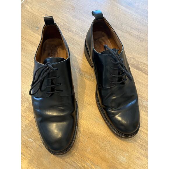 Ami Men’s black leather lace up dress shoes size 43 main image 6